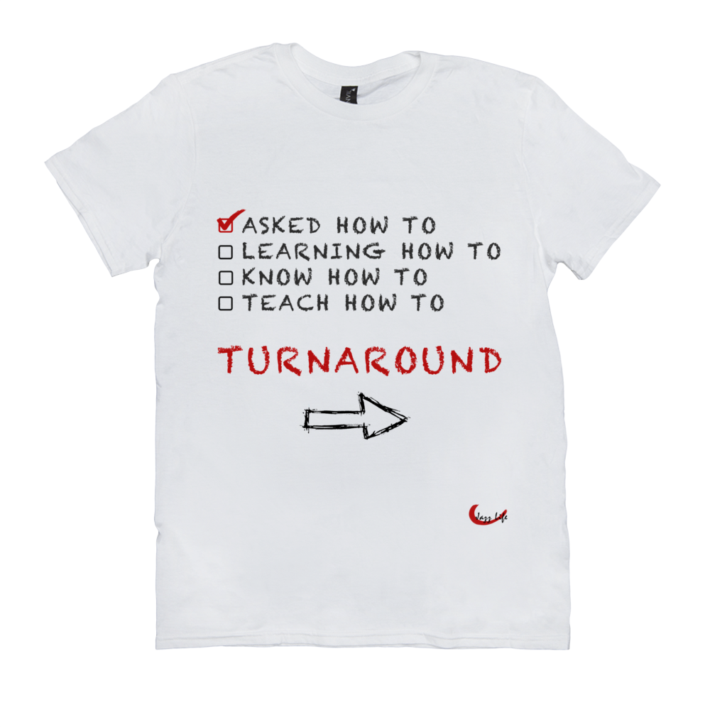Fun Jazz Turnaround T-Shirt (Beginner) R Front & Back
