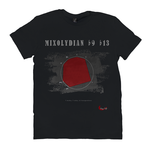 Cool Mixolydian b9 b13 Scale T-Shirt