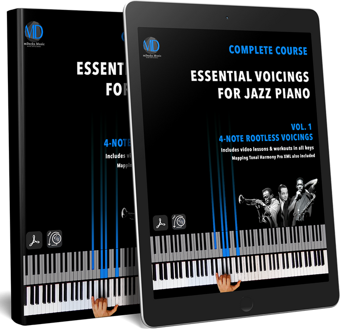 Essential Voicings For Jazz Piano Vol.1 - Rootless Voicings (PDF download)